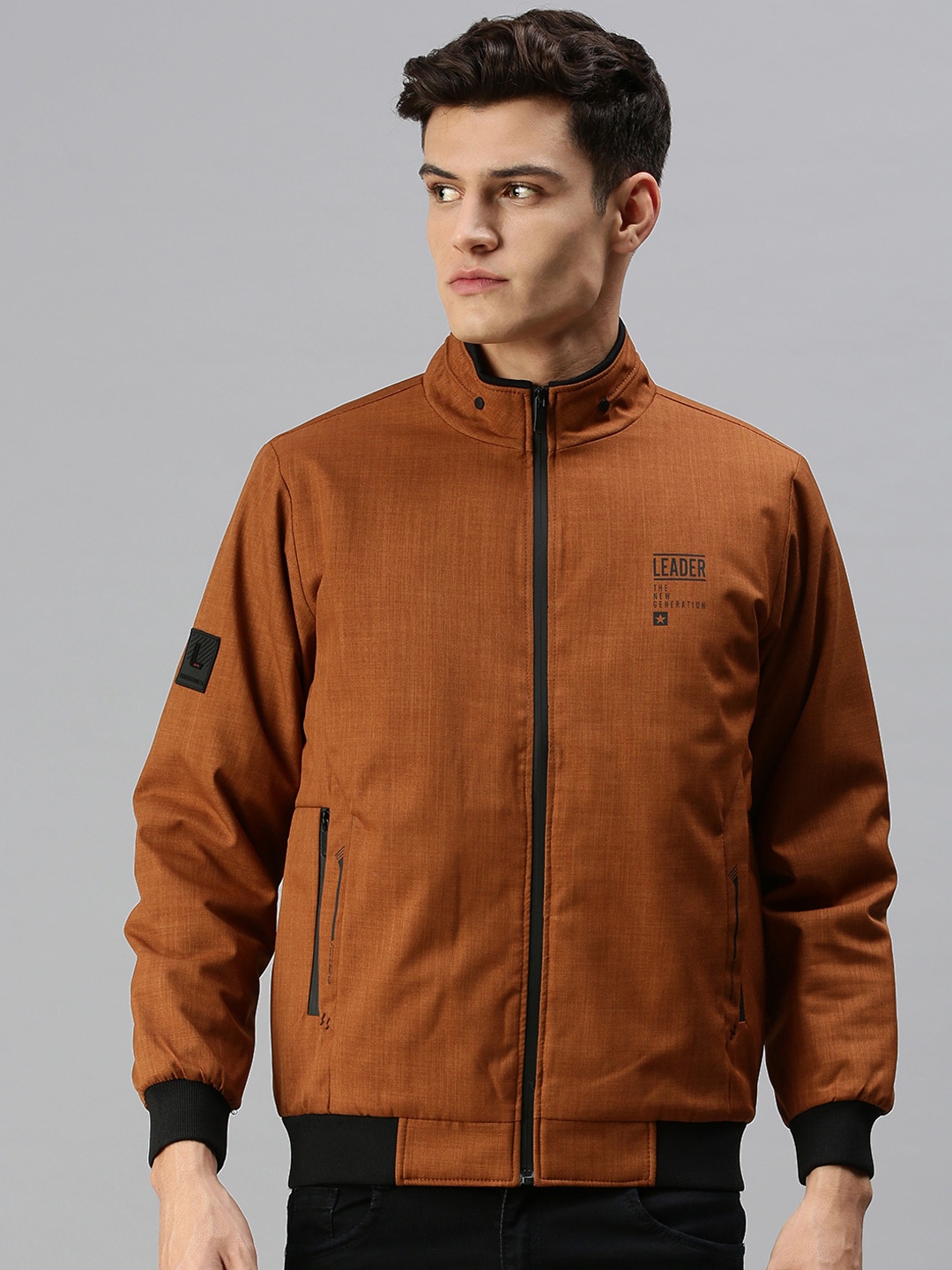 

SHOWOFF Men Mustard Bomber Jacket