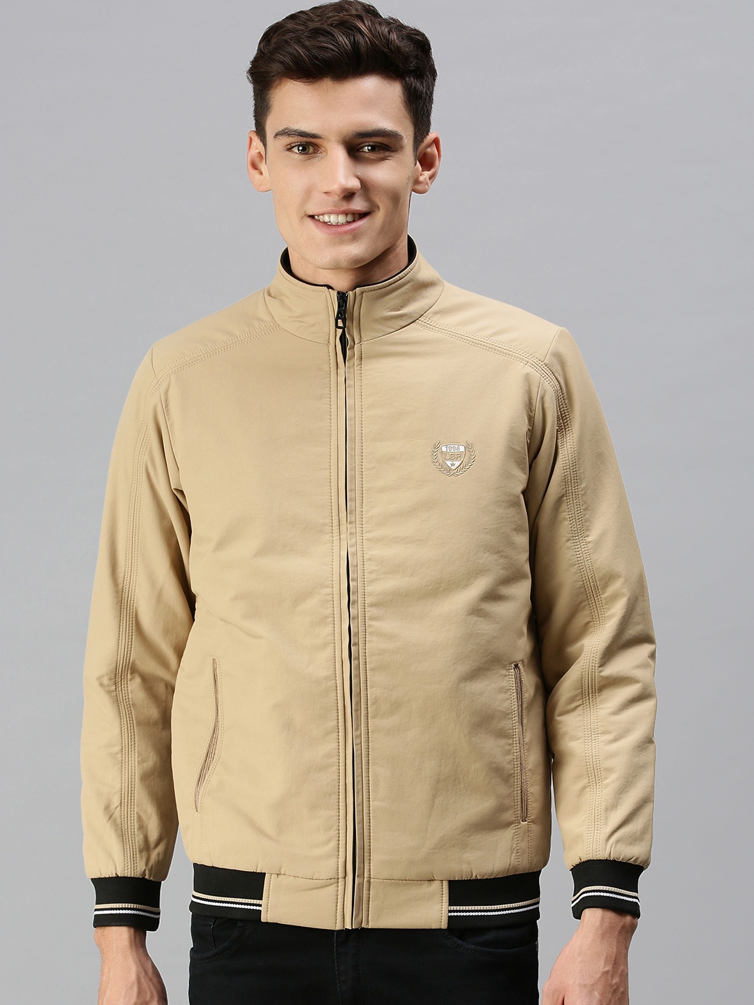 

SHOWOFF Men Beige Bomber Jacket