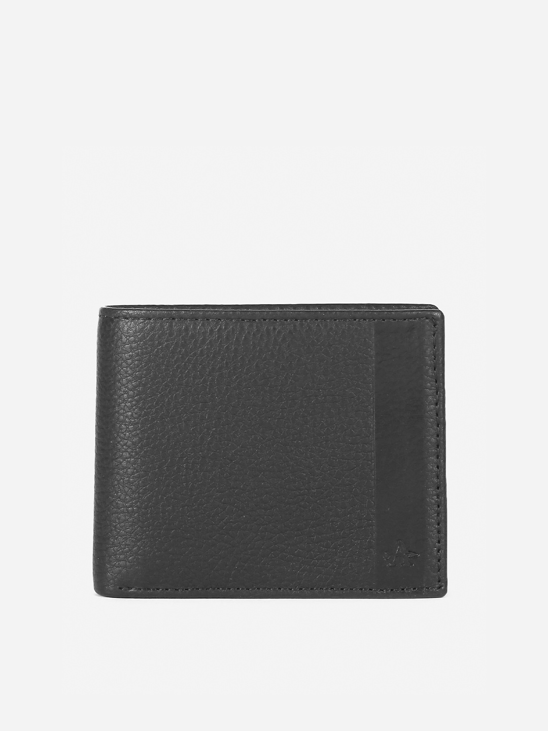 

Arrow Men Black Textured Leather Two Fold Wallet
