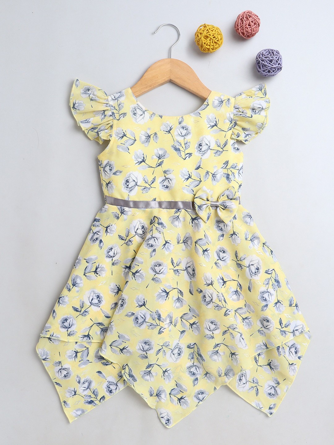 

The Magic Wand Yellow Floral Dress