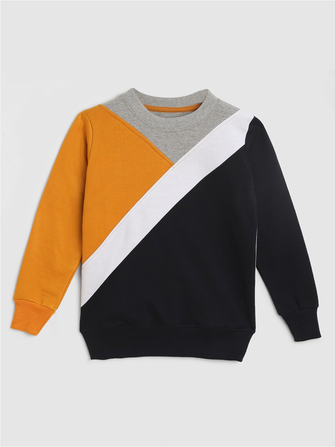 

KIDSCRAFT Boys Multicoloured Colourblocked Sweatshirt, Multi