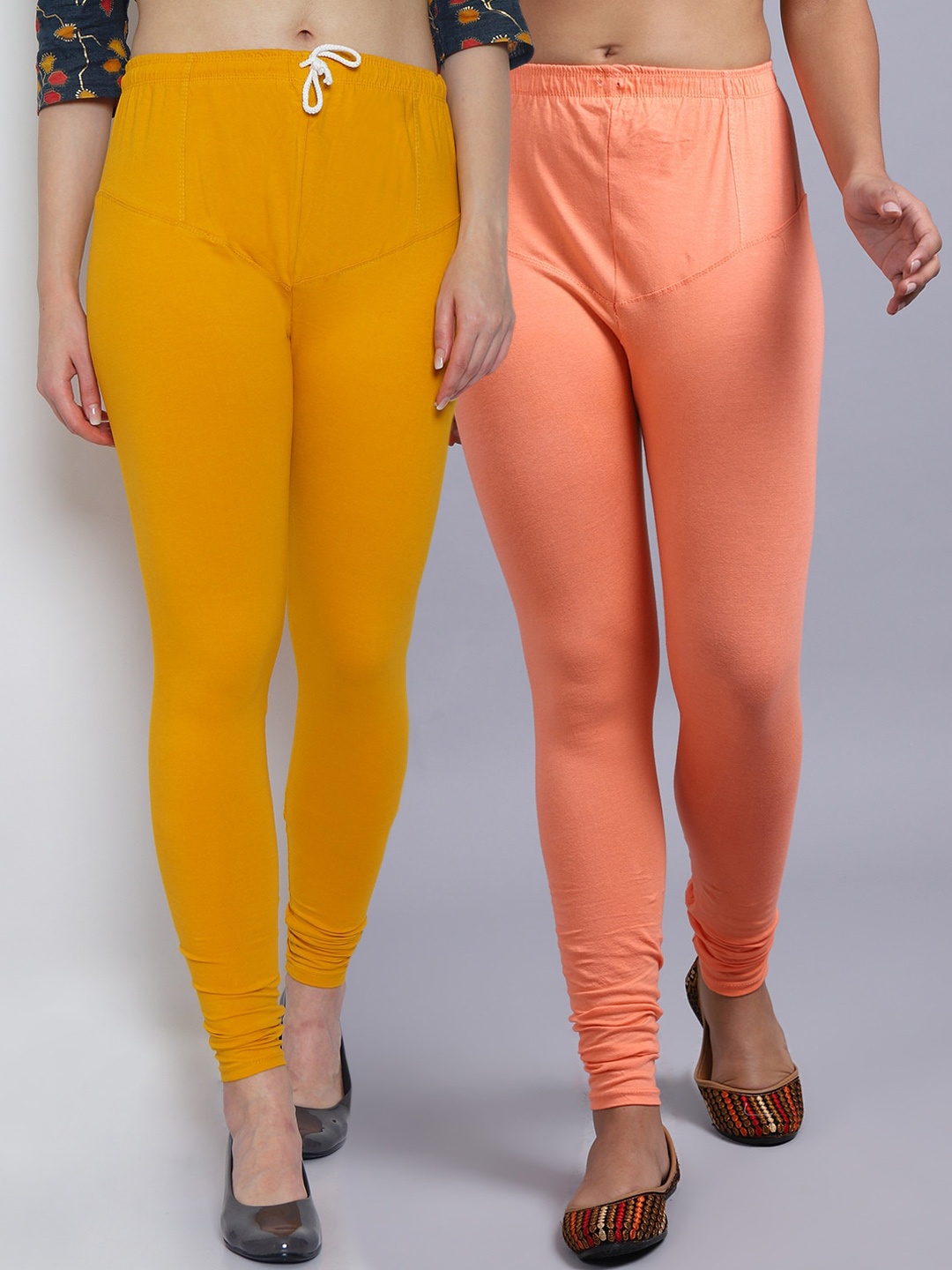 

Jinfo Women Pack Of 2 Peach Leggings