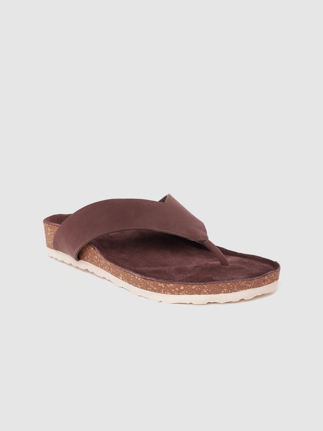 

SEVDAH Women Brown T-Strap Ethnic Flats