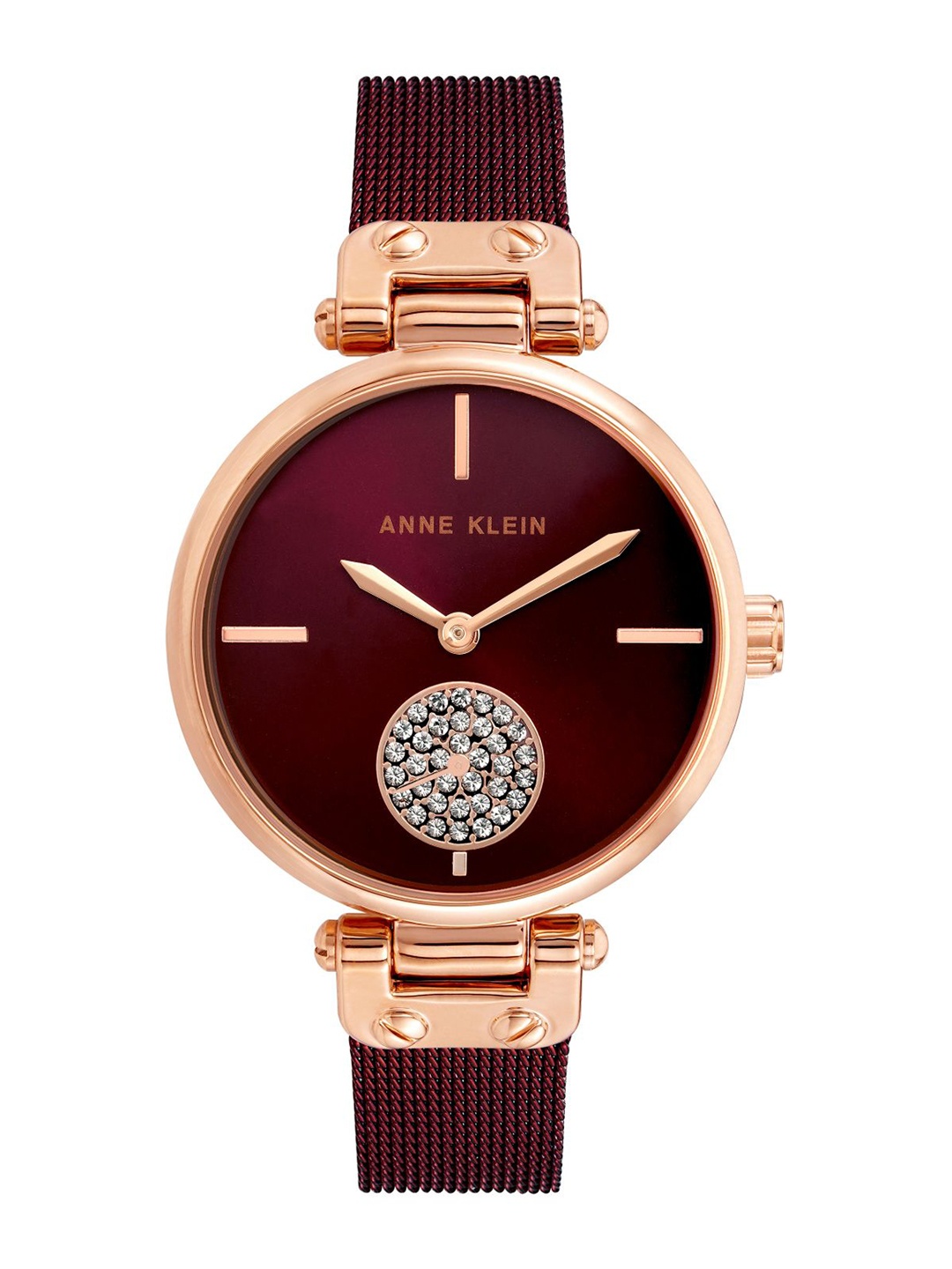 

ANNE KLEIN Women Red Embellished Dial Bracelet Style Straps Analogue Watch AK3000RGBY