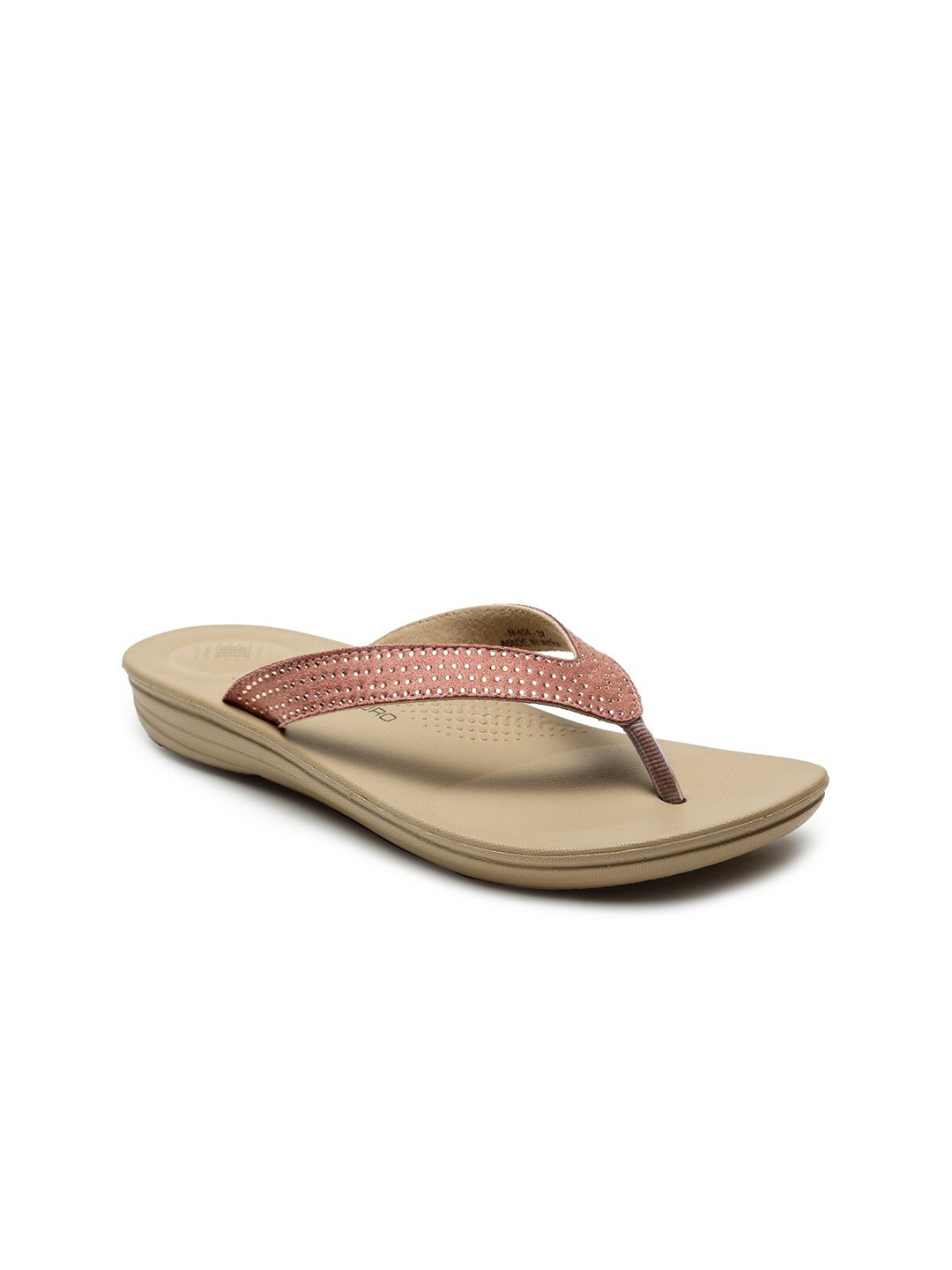 

DA NATURO ITALY Women Peach-Coloured & Tan Slip-On