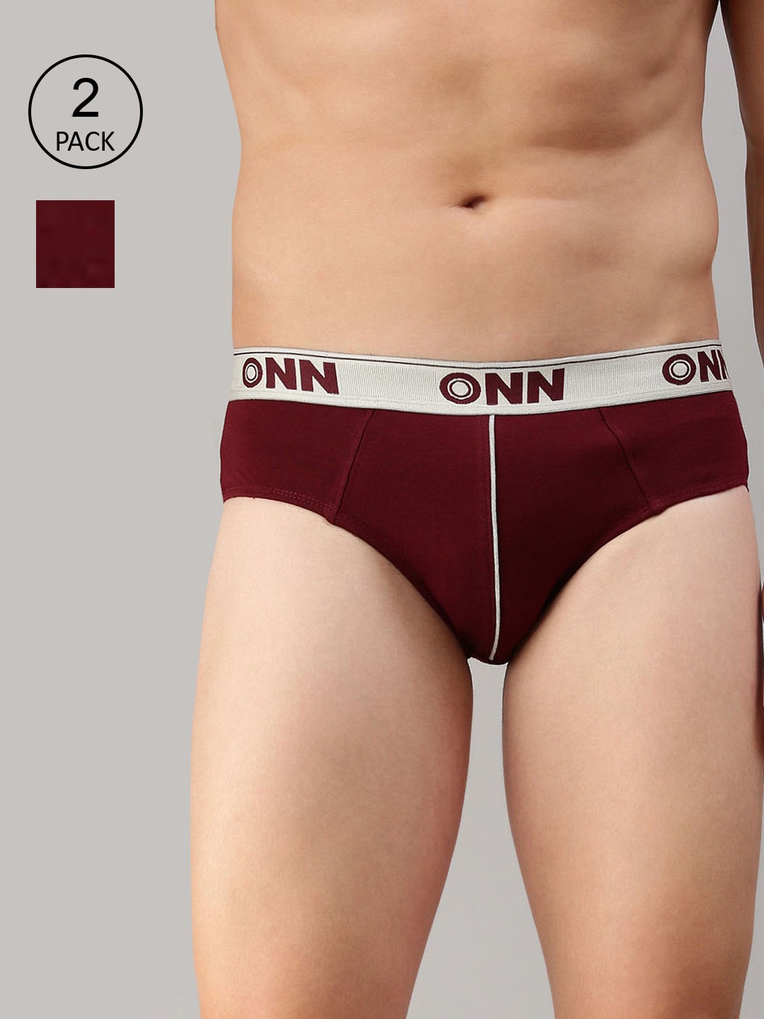 

ONN Men Maroon Briefs