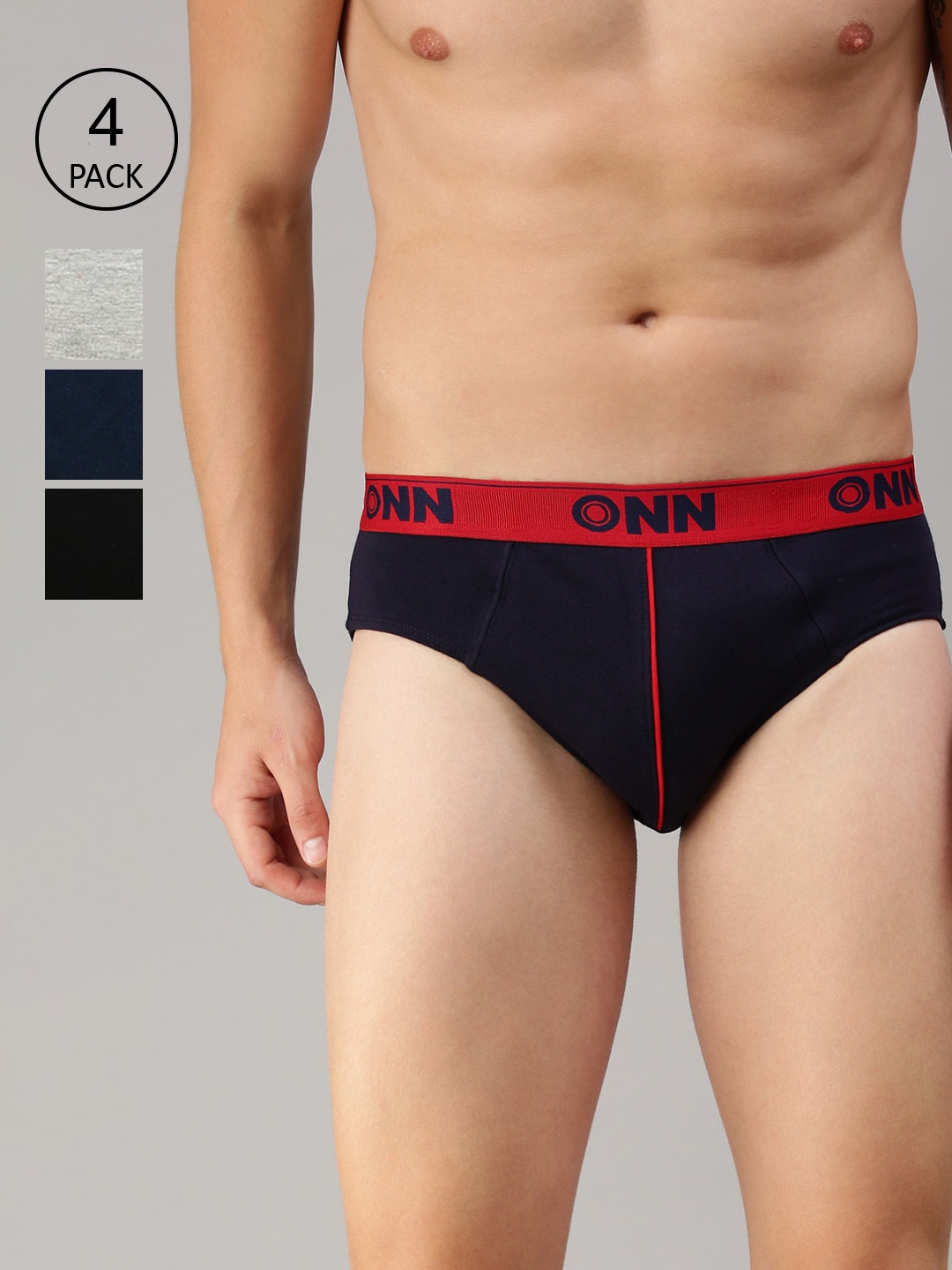 

ONN Men Pack of 4 Assorted Basic Brief ONN_252_AST_4PC