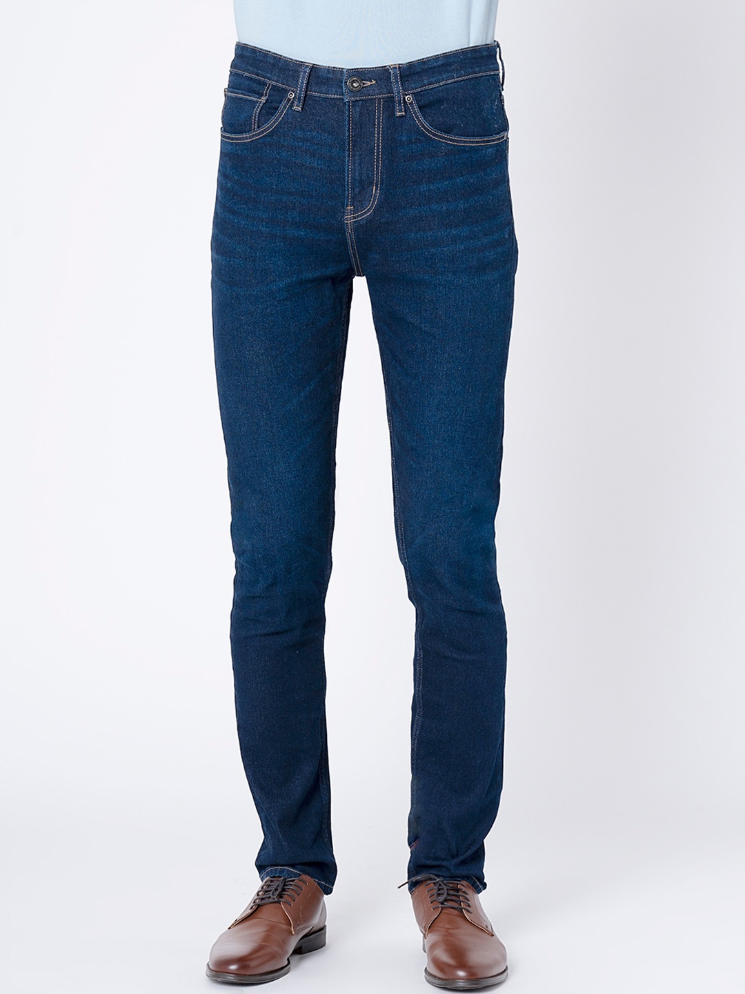 

Red Tape Men Blue Solid Skinny Fit Jeans
