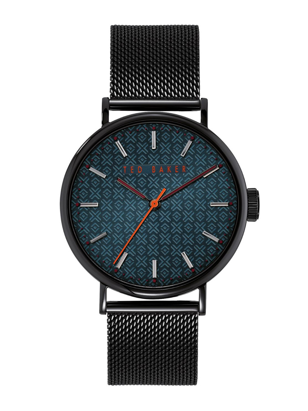 

Ted Baker Men Green Embellished Dial & Black Bracelet Style Straps Analogue Watch BKPMMS001