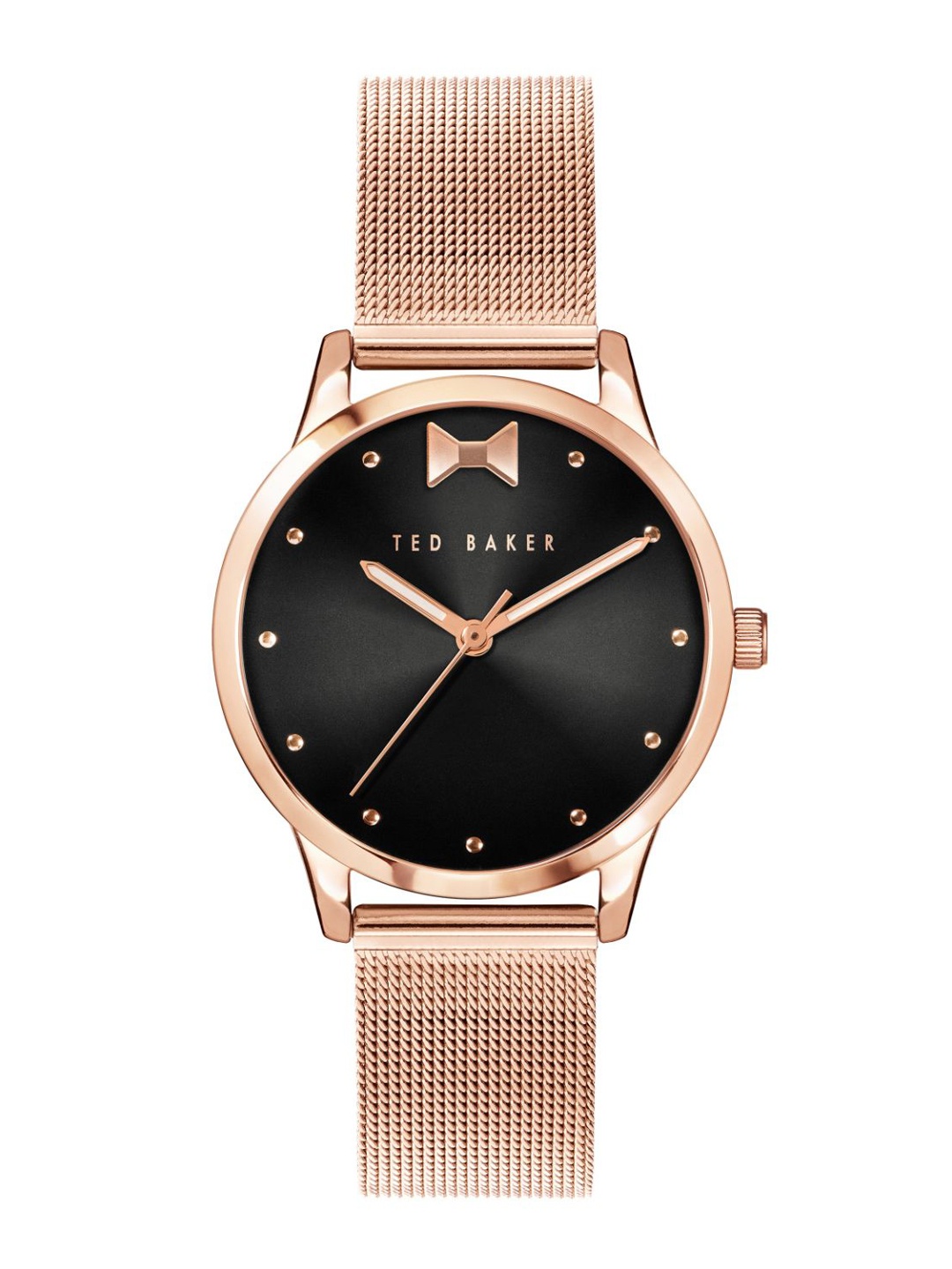 

Ted Baker Women Black & Rose Gold Toned Bracelet Style Analogue Watch-LBR00230910