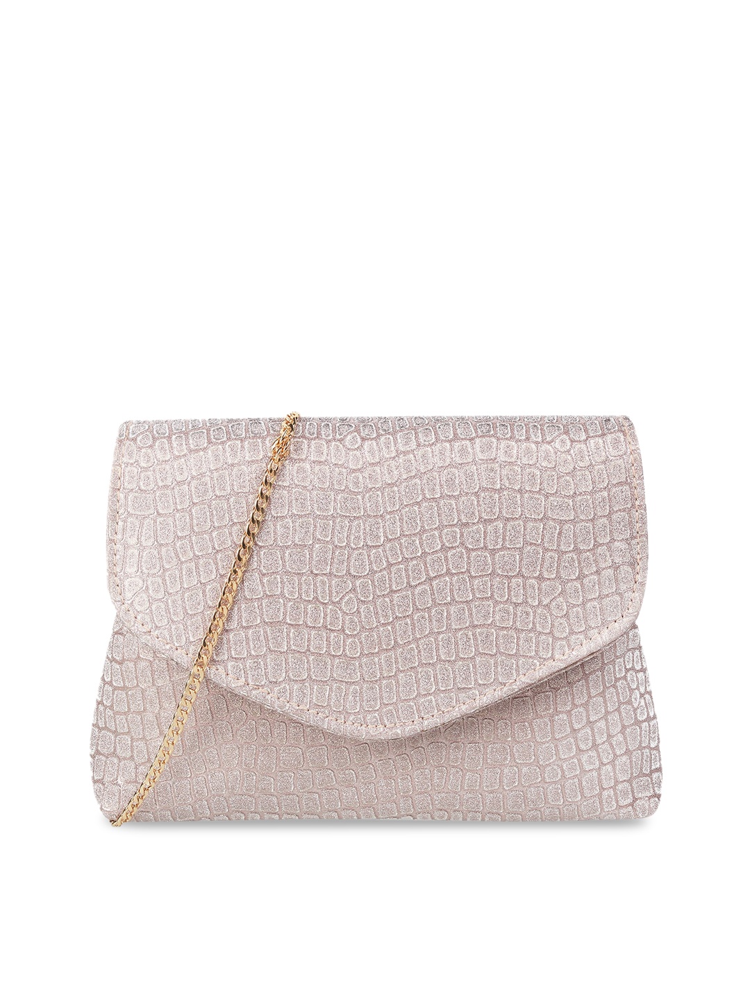 

Mochi Women Rose Gold Textured Purse Clutch