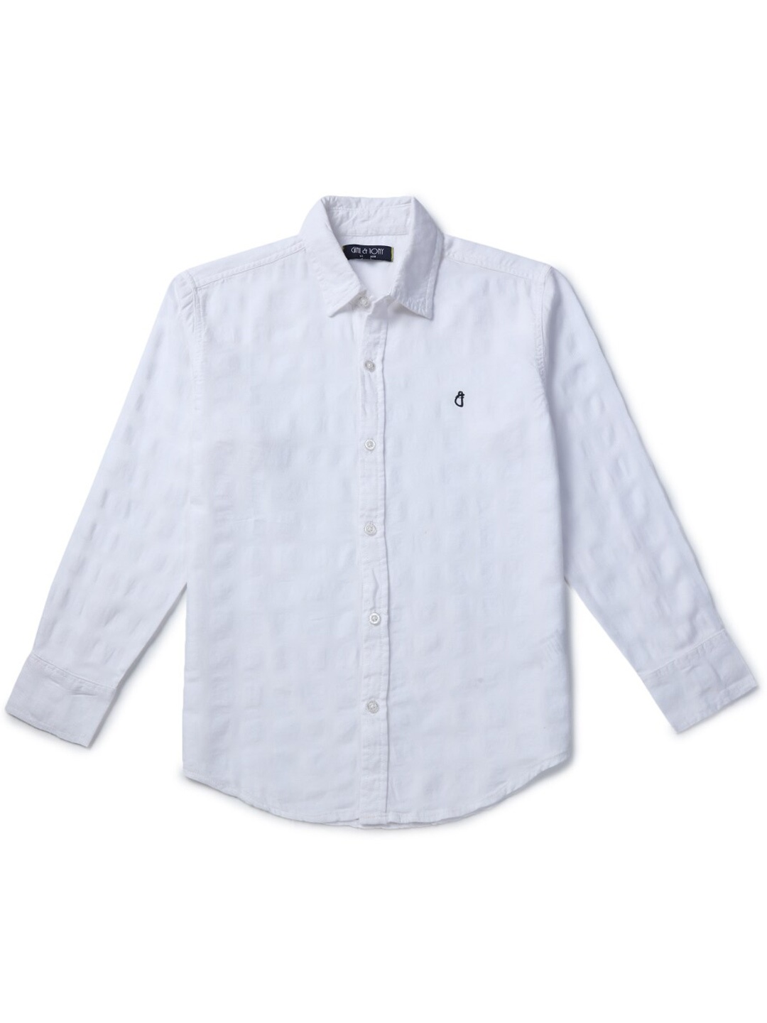 

Gini and Jony Boys White Printed Casual Shirt