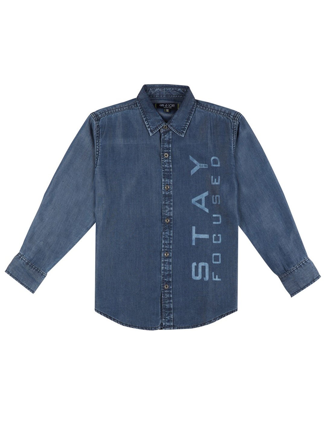 

Gini and Jony Boys Blue Casual Shirt