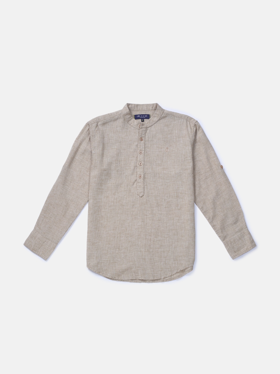 

Gini and Jony Boys Khaki Casual Shirt