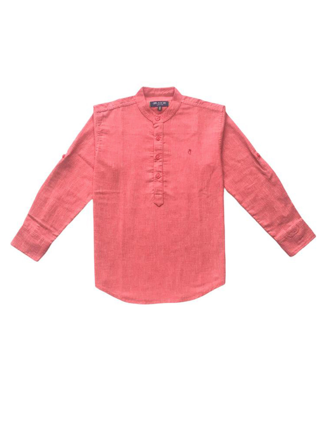 

Gini and Jony Boys Peach-Coloured Printed Casual Shirt