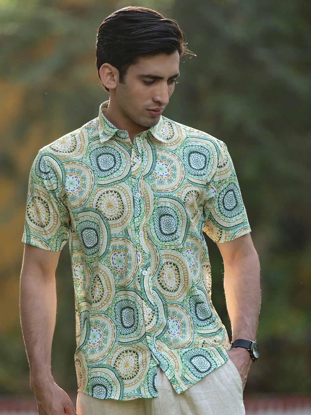 Tistabene Men Multicoloured Comfort Printed Casual Shirt, Multi