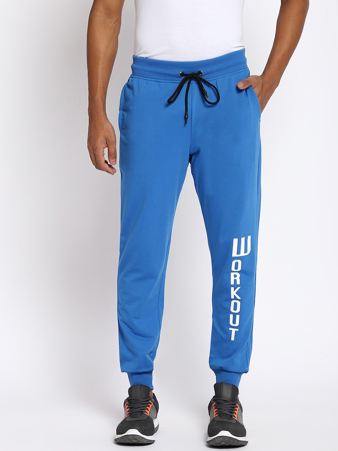 

abof Men Blue Joggers Trousers