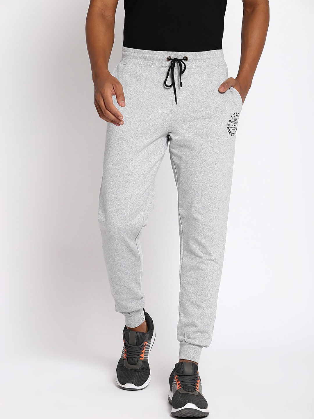 

abof Men Grey Joggers Trousers