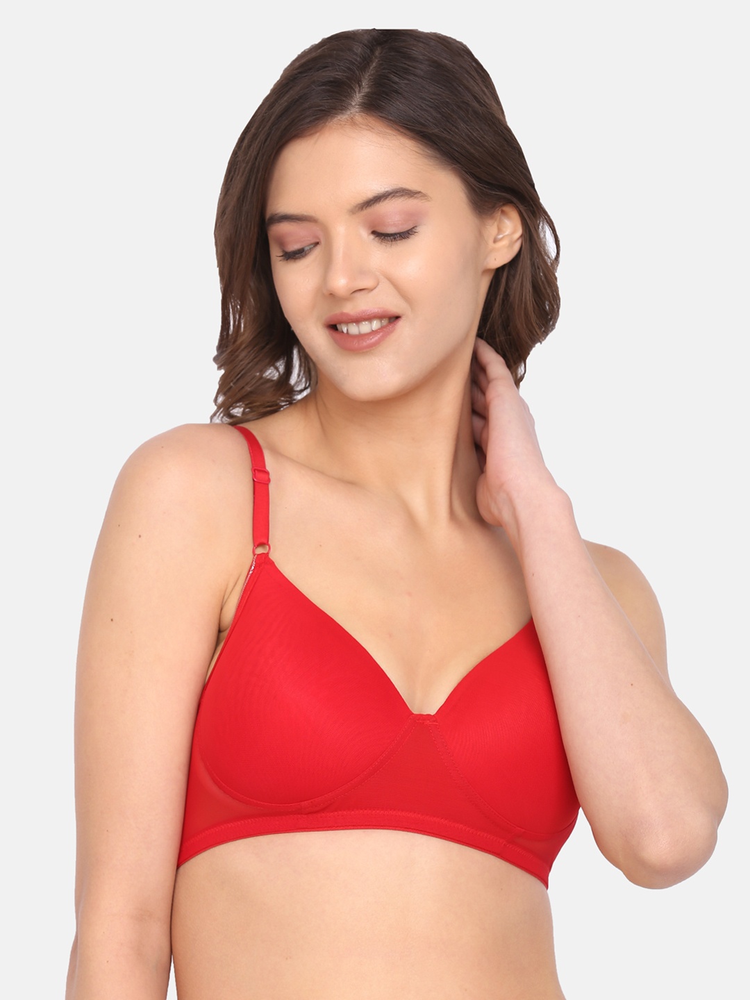 

LOTUSLEAF Red Bra Lightly Padded