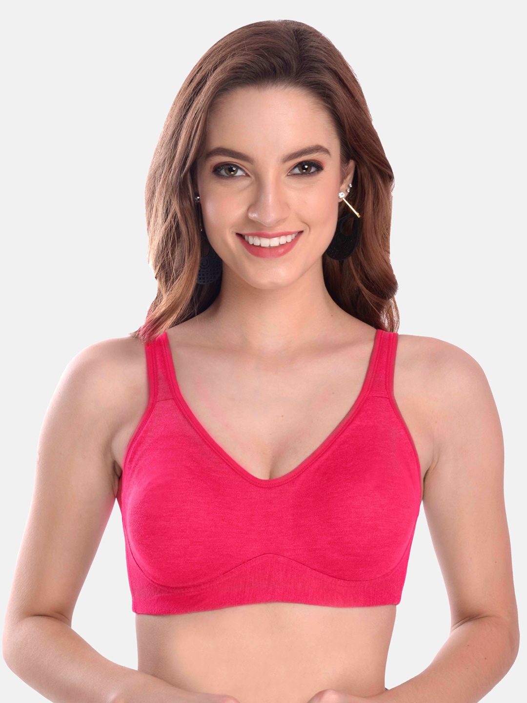 

LOTUSLEAF Pink Minimizer Bra LBR00590603-32C-Pink