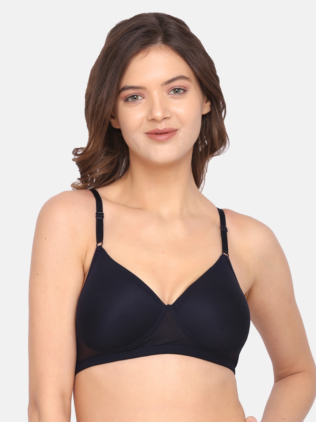 

LOTUSLEAF Women Black Bra Lightly Padded