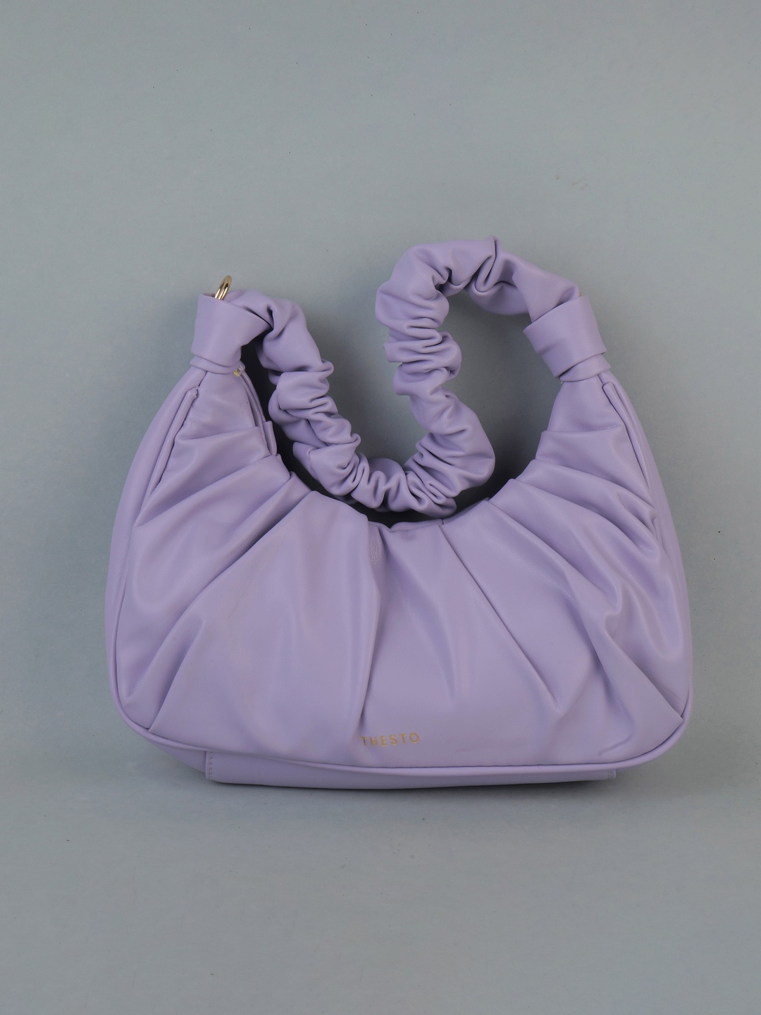 

THESTO Purple women PU Structured Shoulder Bag
