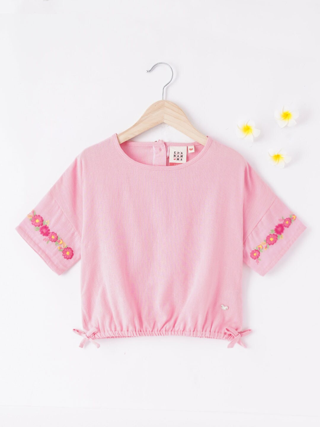 

Ed-a-Mamma Pink Blouson Top