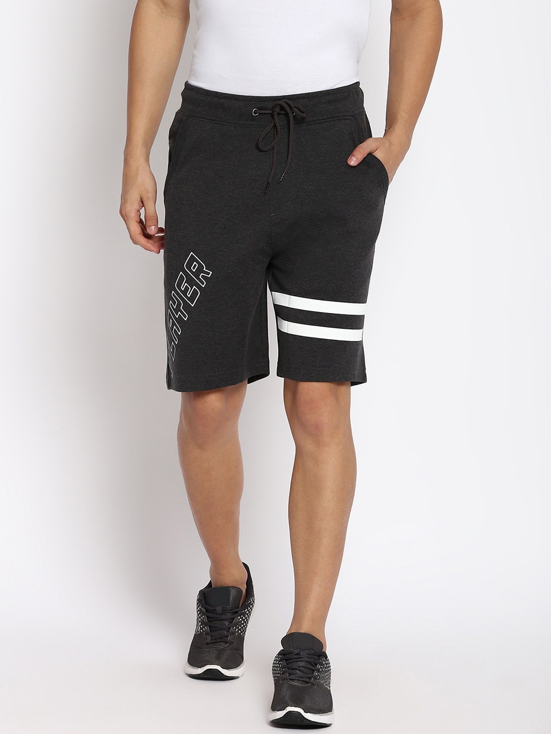 

abof Men Grey Shorts