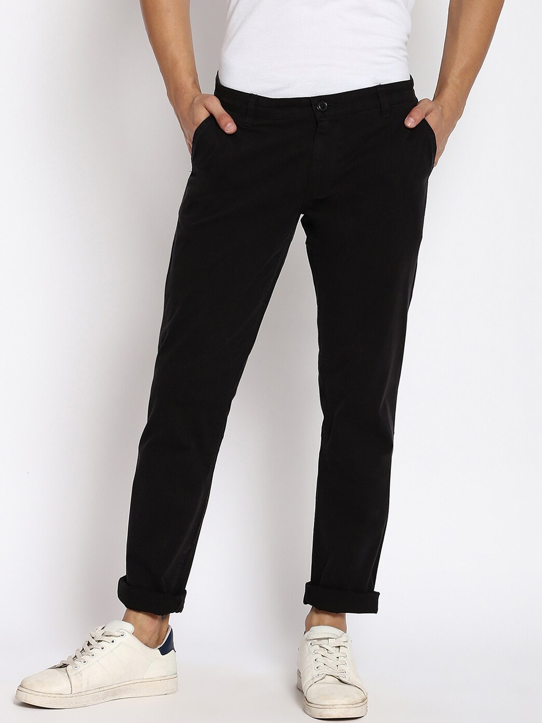 

abof Men Black Trousers