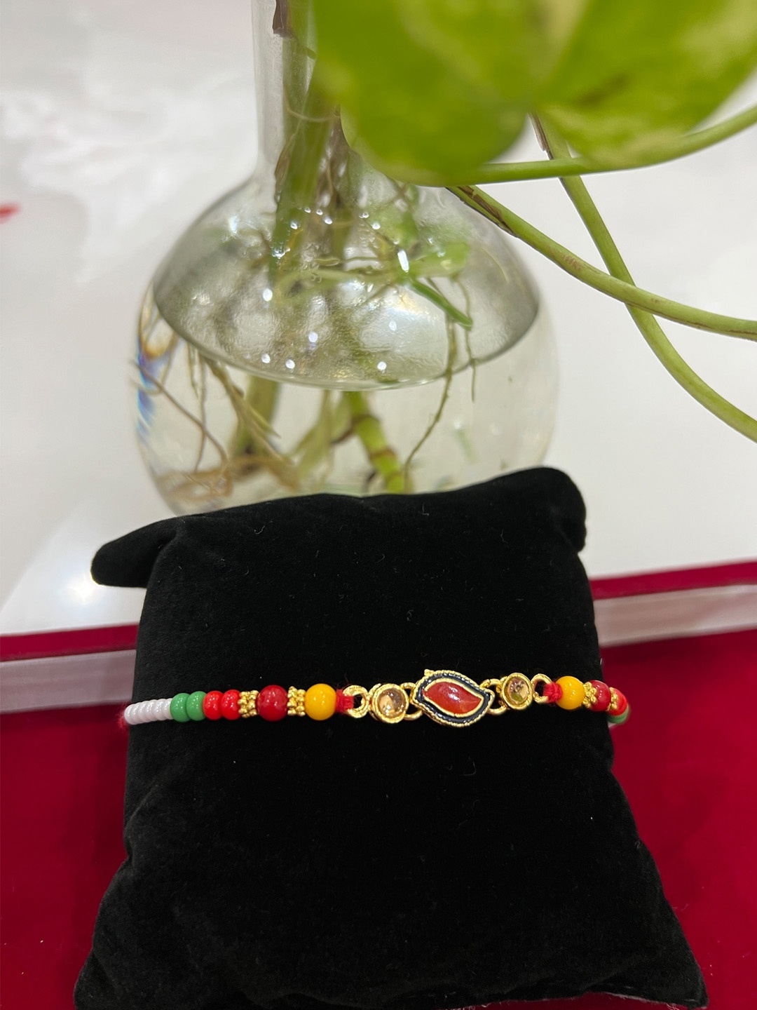 

Vembley Men Set Of 2 Gold-Toned Kundan Studded Rakhi