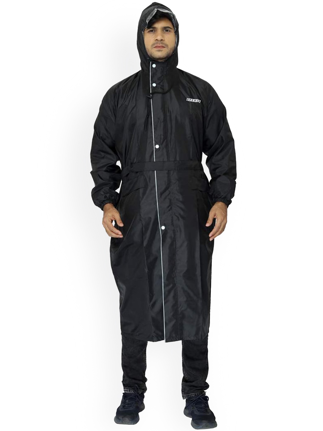 

THE CLOWNFISH Opener LC Black Waterproof Long Rain Jacket