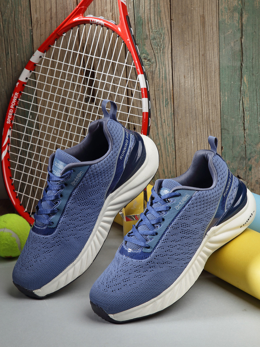 

Action Men Navy Blue Textured Sneakers