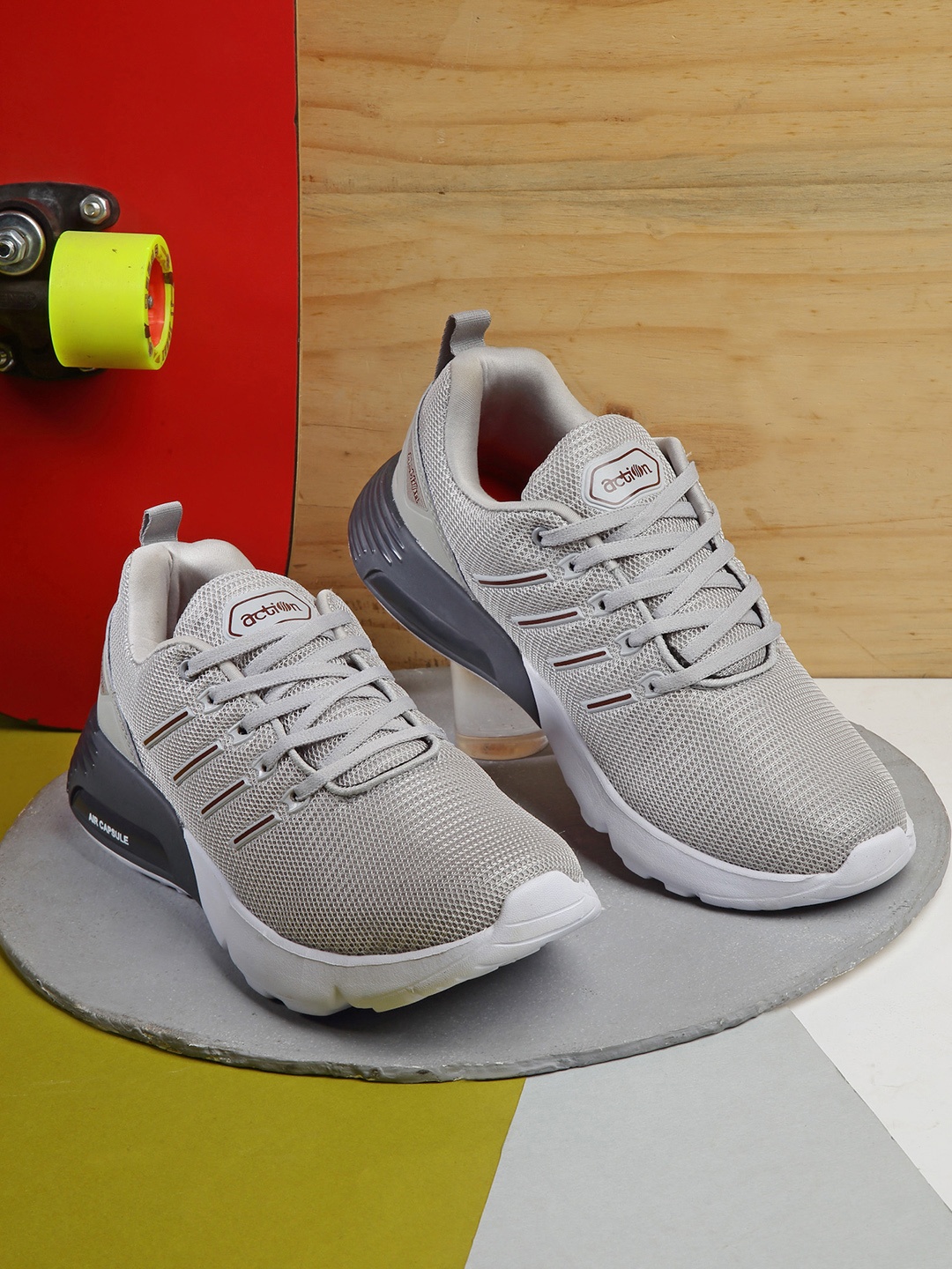 

Action Men Grey Woven Design Sneakers