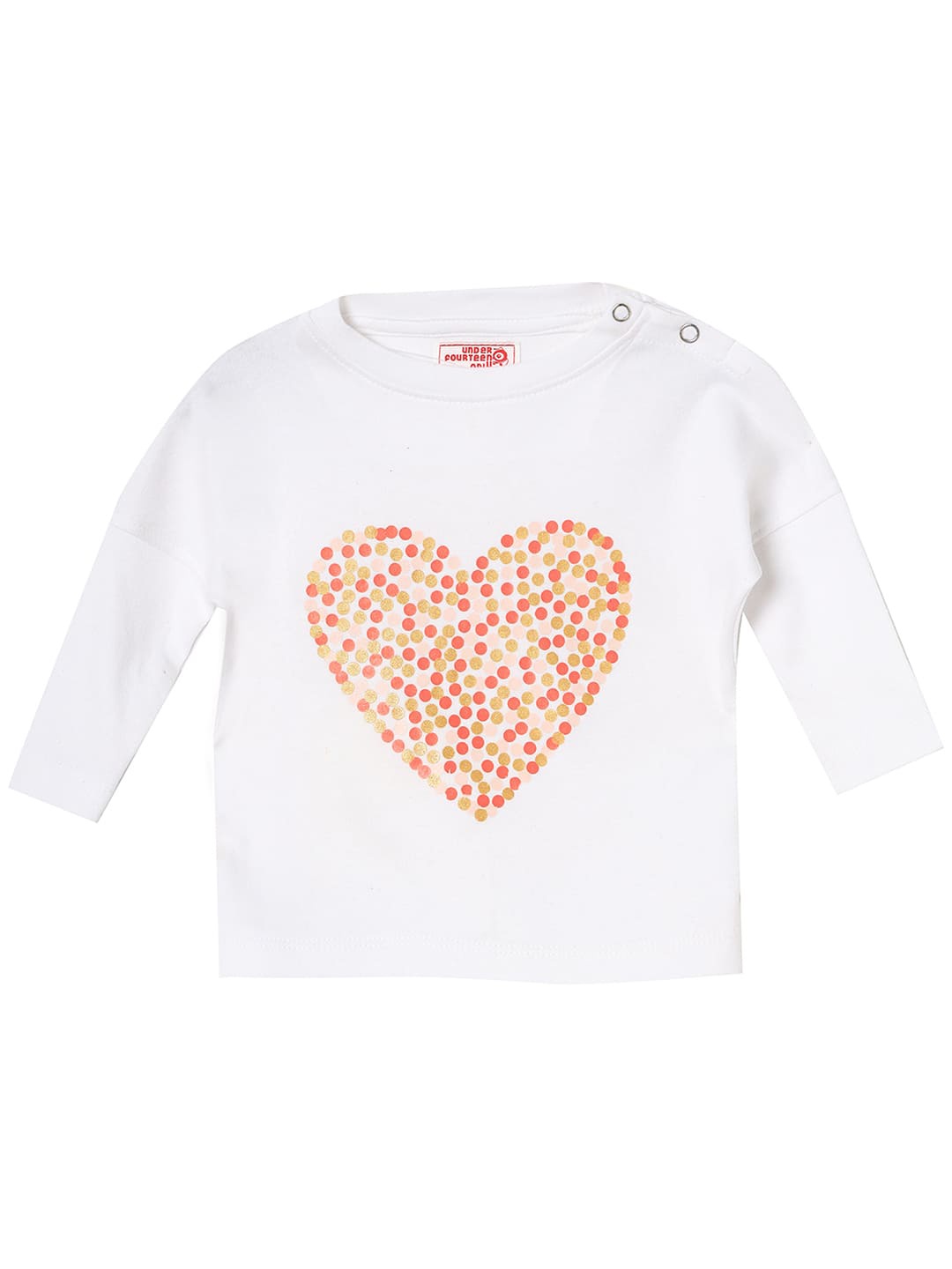

UNDER FOURTEEN ONLY Off White Print Top