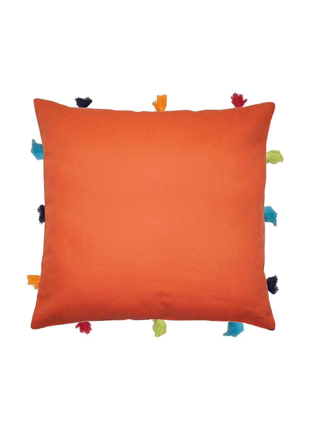 

Lushomes Orange Square Cushion Covers