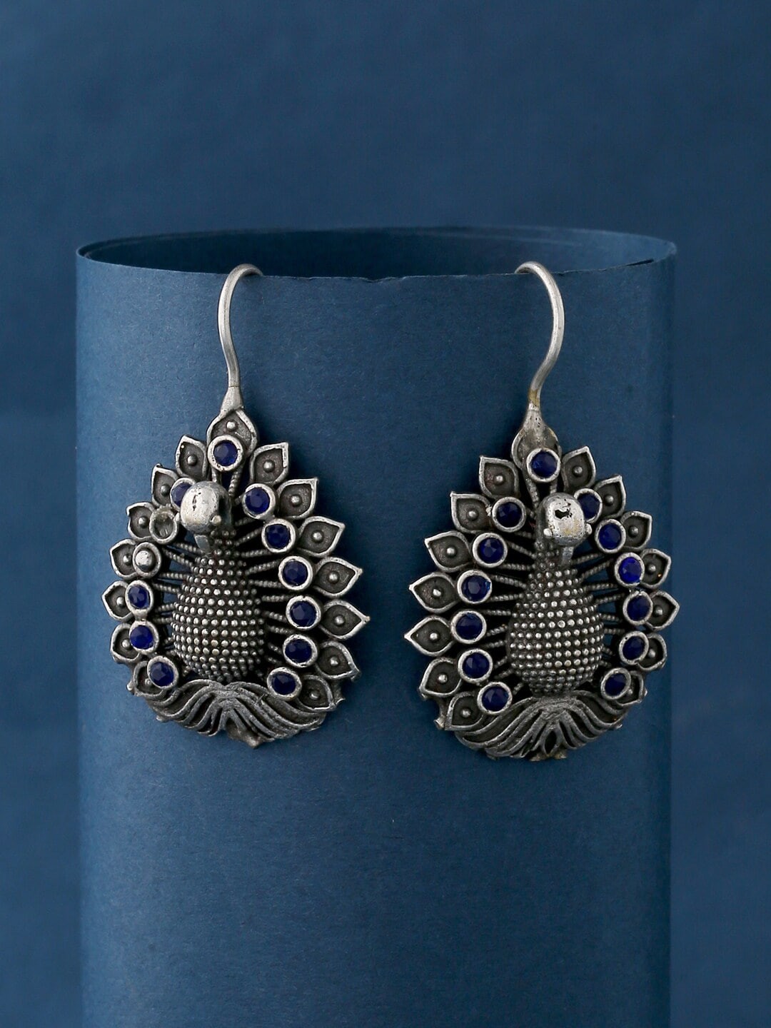 

kashwini Blue Contemporary Drop Earrings