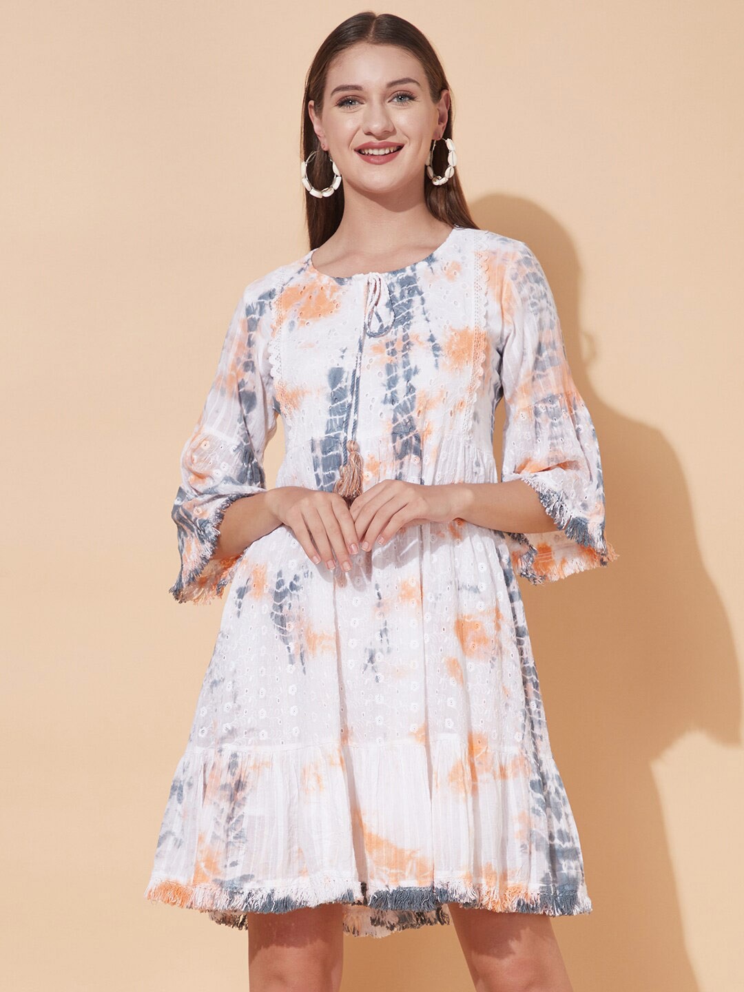 

FASHOR White Floral Dress