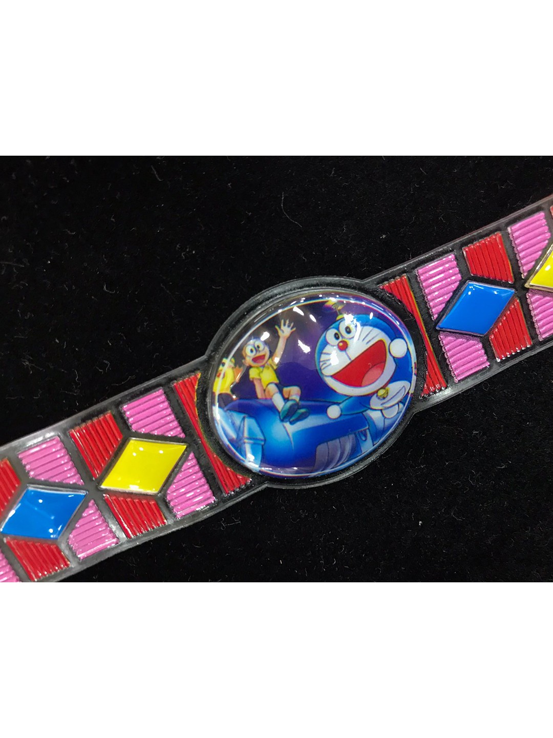 

MORKANTH JEWELLERY Boys Red & Pink Printed Rakhi