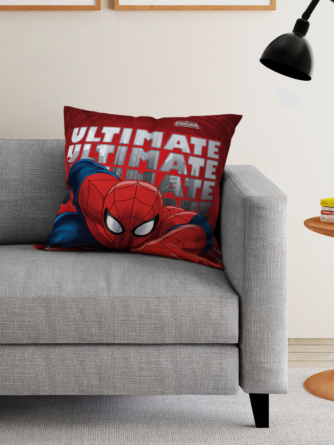

Athom Trendz Marvel Kids Red Single Printed 16'' x 16'' Square Cushion with Cover