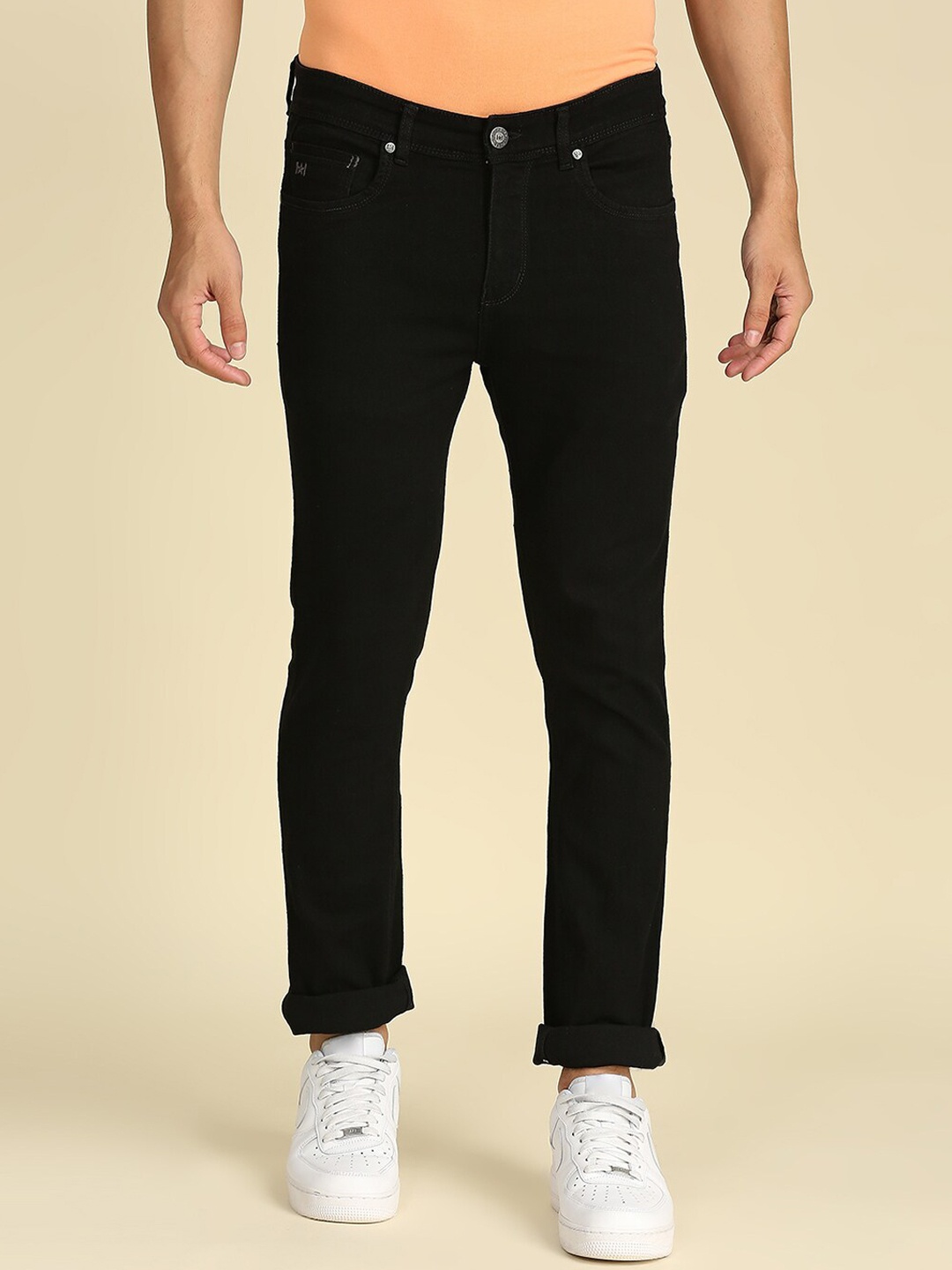 

High Star Men Black Slim Fit Stretchable Jeans