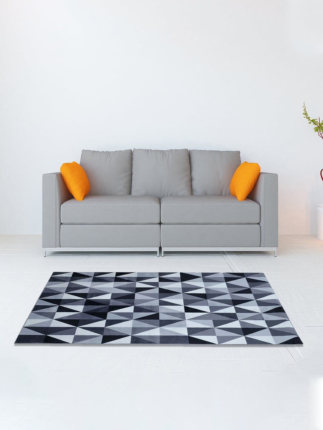 

Athome by Nilkamal Black Printed Carpets