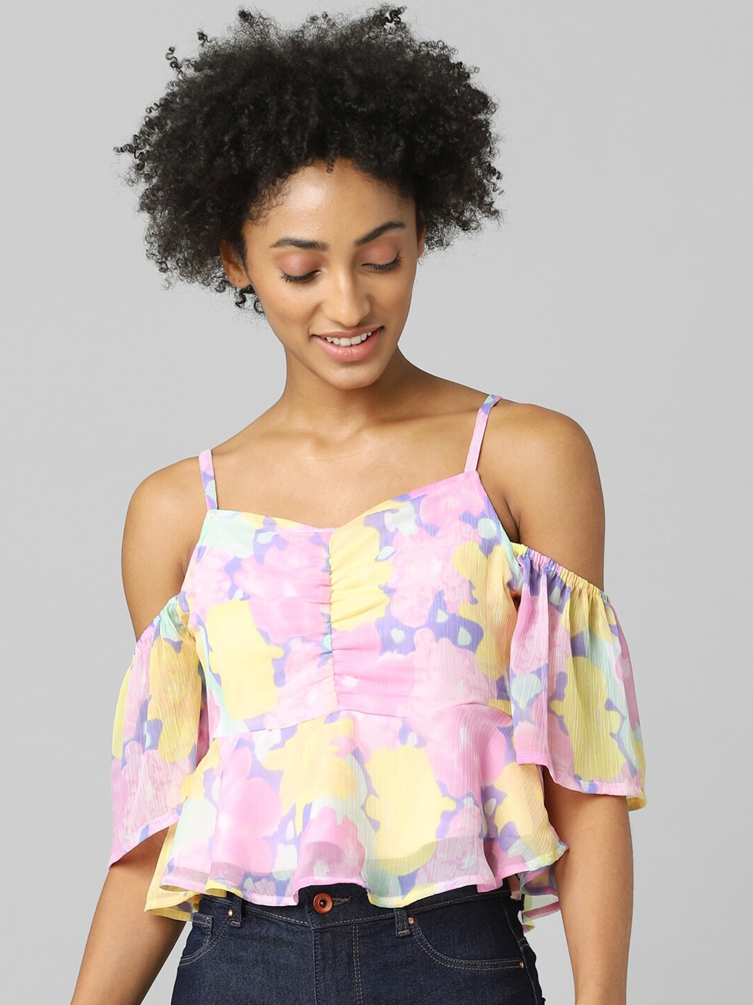 

ONLY Multicoloured Floral Print Top, Multi