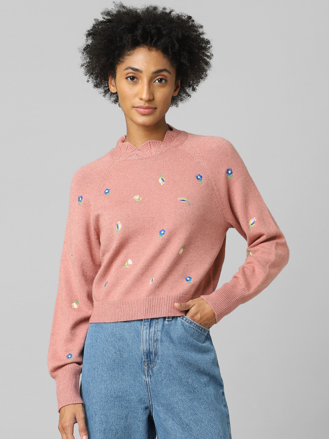 

ONLY Pink Print Top