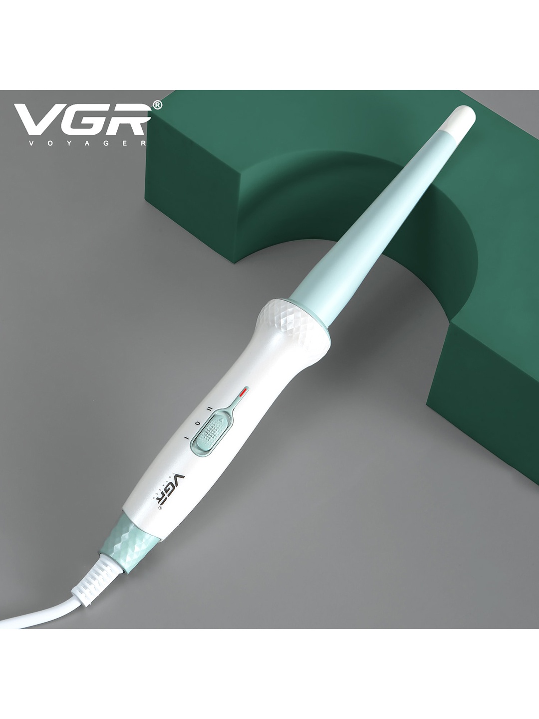 

VGR V-596 Professional Curling Wand Electric Hair Curler with 30 Sec Warm Up-Green & White