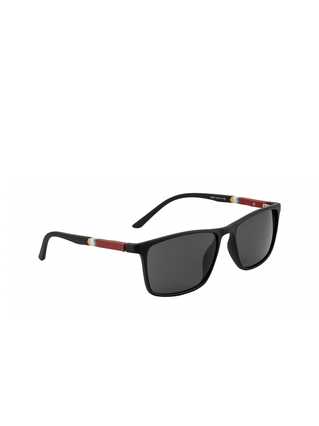 

Gold Berg Unisex Grey Lens & Black Square Sunglasses with UV Protected Lens