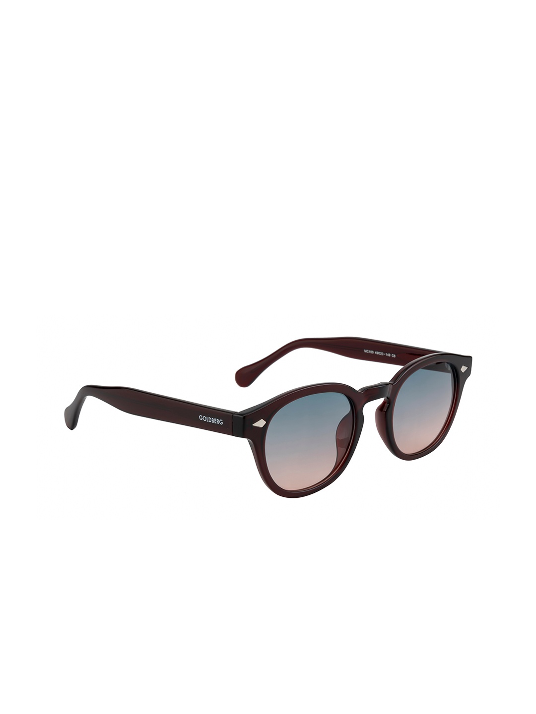 

Gold Berg Unisex Pink Lens & Red Wayfarer Sunglasses with UV Protected Lens GB-100_C6