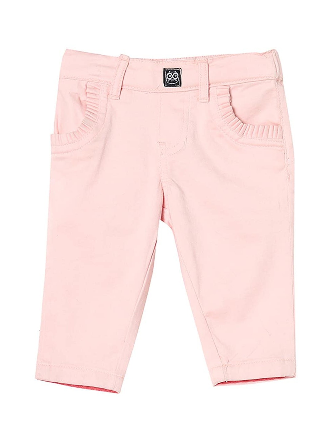 

UNDER FOURTEEN ONLY Girls Peach-Coloured Trousers