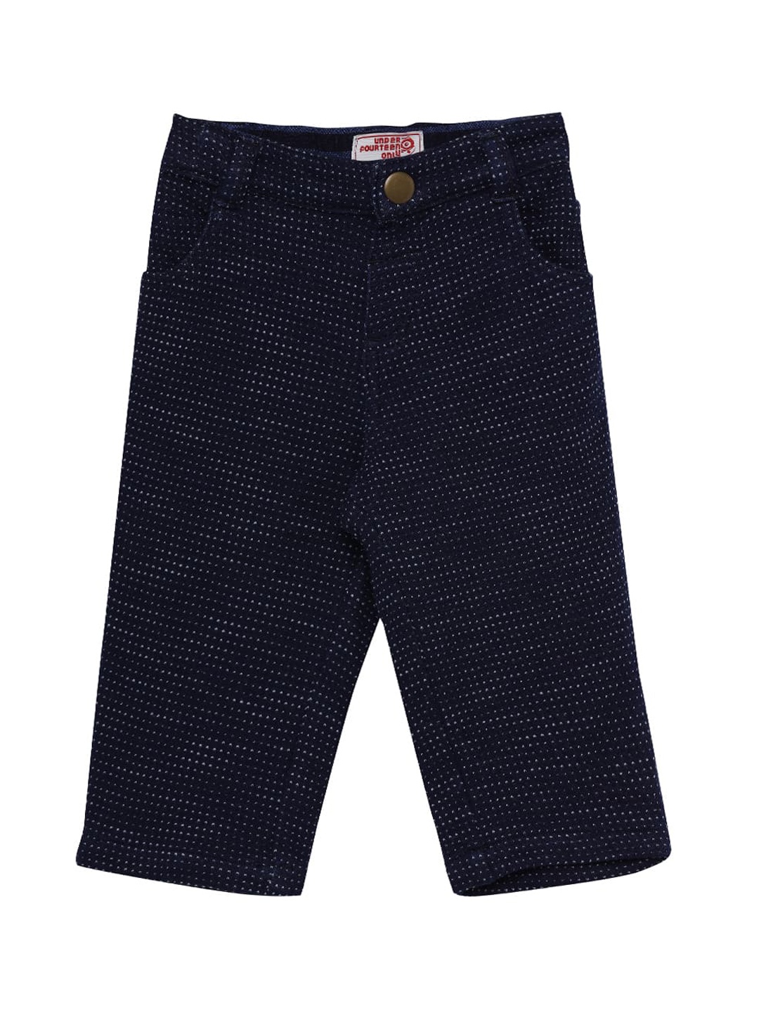 

UNDER FOURTEEN ONLY Unisex Kids Navy Blue Trousers