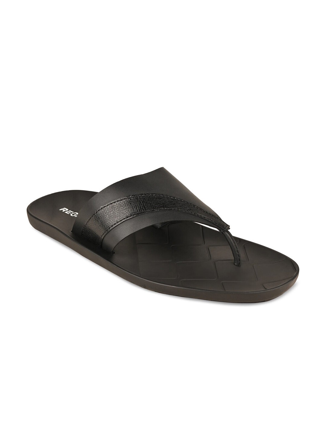 

Regal Men Black Leather Comfort Sandals