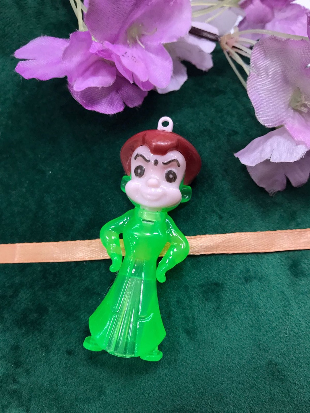 

MORKANTH JEWELLERY Boys Green & Brown Chota Bheem Light Rakhi